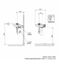 7260 BT Axion Mod. Eye and face emergency washing station-SKETCH