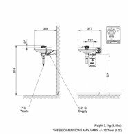 7260B Axion Mod. Emergency eye face-washing station-sketch