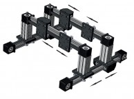 Linear motion systems block timing belt module 12 mm opposite driven 3