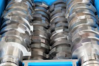 Four shaft shredders TQ for WEE recycling-blades