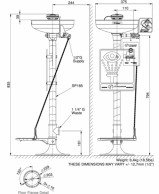 7261 Mod. Emergency Eye wash station sketch