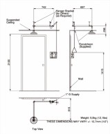 8163 Emergency shower sketch