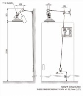 8162V Emergency shower sketch