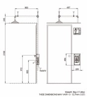 8164 Axion Emergency shower-sketch