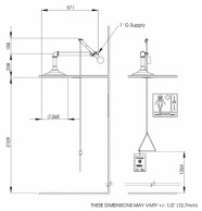 Sketch of 8169 Axion Emergency shower