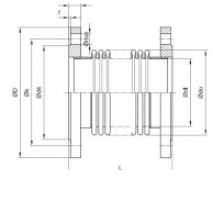 30mm expansion joint without inner sleeve sketch