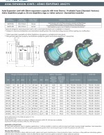 Axial Expansion Join 30mm expansion with inner sleeve-data