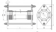Universal Tied Expansion Joints, Flanged-skletch
