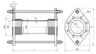 Universal Tied Expansion Joints, Flanged-sketch