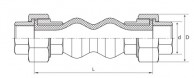 Rubber Expansion Joint DKK-10 for termal expansion elimination-sketch