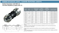 Rubber Expansion Joint DKK-10 for termal expansion elimination-data