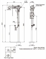 8319FP Морозостойкий душ и станция проимывания глаз-лица: эскиз