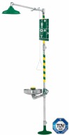 8309WC Axion Emergency shower  and eye-face wash station for the disabled people
