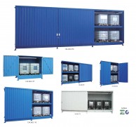 WSC type container warehouses for storage of KTC - IBC containers