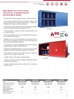 Fire resistant container two level warehouse F90 with sliding door