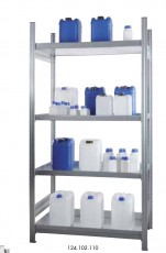 Cheminių produktų stelažai, mod. KG-GR-100, vonelinės lentynos