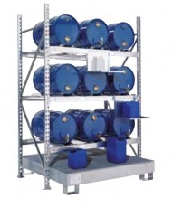 Storage racks FR for horizontal storage drums