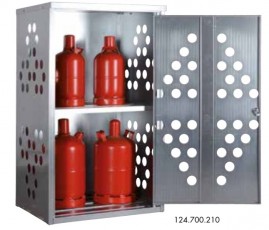 Storage K-GFC for small compressed gas cylinders