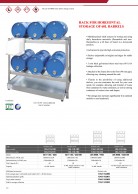 Shelves for horizontal storage of 60L drums AR 1150, AR 2000