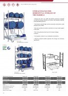 Storage racks FR for horizontal storage drums