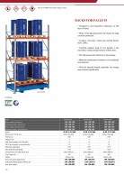 Racks G-PR3 drums on pallets