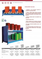 Semi-open racks WSC GE for drums with chemicals