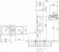 3500FR Frost resistant drinking water fountain sketch
