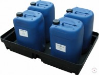 143 L baths without grid, to collect chemical spill 1