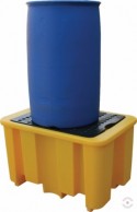 230 L yellow polyethylene pallet bath for chemical spills 4