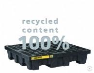 250 L juoda polietileninė paletinė vonia MEDIUM ECO 100-04