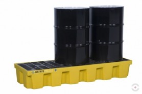 284 L geltona polietileninė paletinė vonia MEDIUM ECO 100 su drenažu
