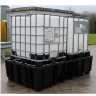 1130 L Black or Ba Yellow Pallet Baths 2x1000 L for IBC-KTC Containers 1