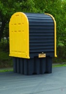Uždaroma darbo stotis ECO 40, 1x1000 L IBC konteineriui 054