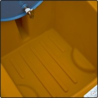 Mobile workstation with spill collection for 200 L drum 8