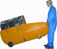 Mobile workstation with spill collection for 200 L drum 3