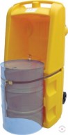 Mobile workstation with spill collection for 200 L drum 1