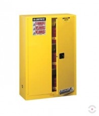 Safe 170 L cabinet for highly flammable waste