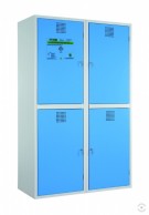 Safe 1935x1200x570 mm, 4-piece toxic cabinet