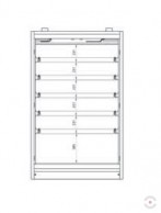 30 min fire resistant 2 door, 5 shelf cabinets 30-1200 VS5-1