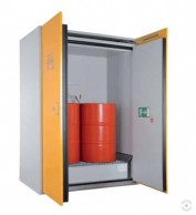 Ugniai atspari 2 durų spinta 2x200 L statinėms FAS 90-1550 EW