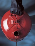 Flammable Liquid Fluid, 4L Container, Type 1, Red, with funnel 2