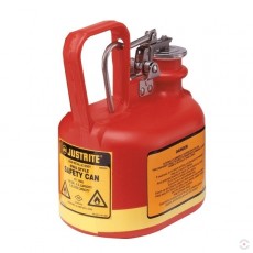 2 L red safety polyethylene container, stainless steel fittings