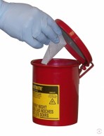 1.7L safe, steel waste oil collection bin 1