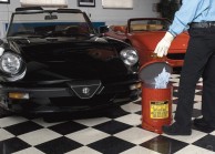 20 L saugus, plieninis alyvos atliekų surinkimo konteineris su pedalu-2