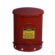 80 L safe, steel container, with pedal for oil waste