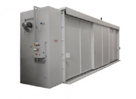 Vienos šildymo sekcijos, 2 lygių šildymo kamera 48x200 L, 12xIBC