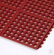 Perforuotas modulinis kilimėlis šlapioms zonoms Cushion Ease Red