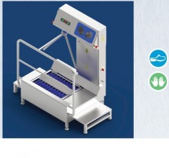 Q tipo higienos šliuzas su padų plovimu 550302 ir rankų dezinfekcija 551408