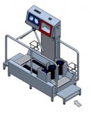 Q tipo higienos šliuzas su padų, viršaus plovimu 550801 ir rankų plovimu, dezinfekcija 551412_3