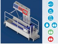 Q tipo higienos šliuzas su padų, aulų plovimu 550803 ir rankų plovimu, džiovinimu,dezinfekcija 551415_1